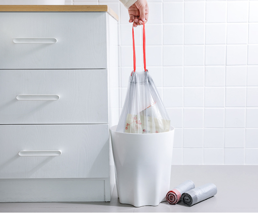 Title 3, Kitchen thickened roll garbage bags portable di...