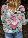 Top estampado 3D com decote ondulado — foto 15