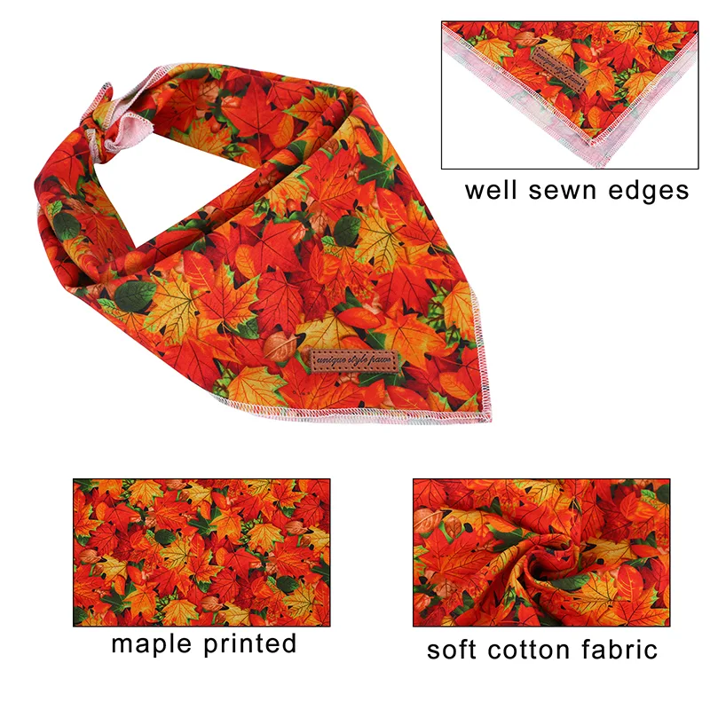Title 18, Unique Style Paws Cotton Dog Bandana Dog Scard ...
