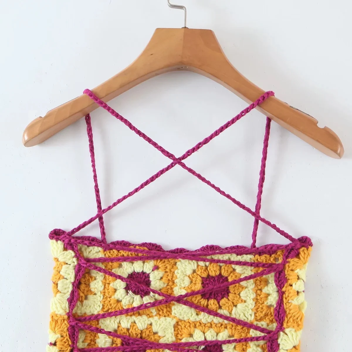 Title 5, Handmade Crocheted Short Two-piece Set for Wome...