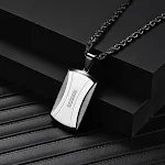 Novo Pingente Masculino de Aço Inoxidável Original e Elegante. Um acessório estiloso para homens, ideal para usar em qualquer ocasião, com design moderno. — foto 9
