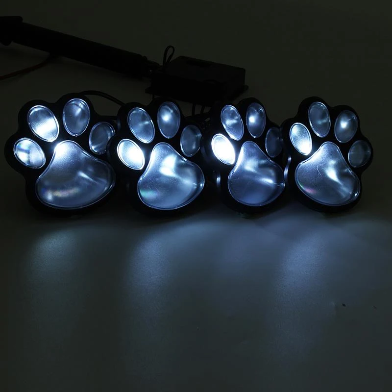 Title 7, Luzes Solares LED Pegadas de Animais para Jardi...