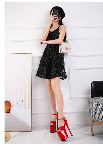 Title 12, Salto Alto Especial 20cm Verniz Stiletto Sexy P...