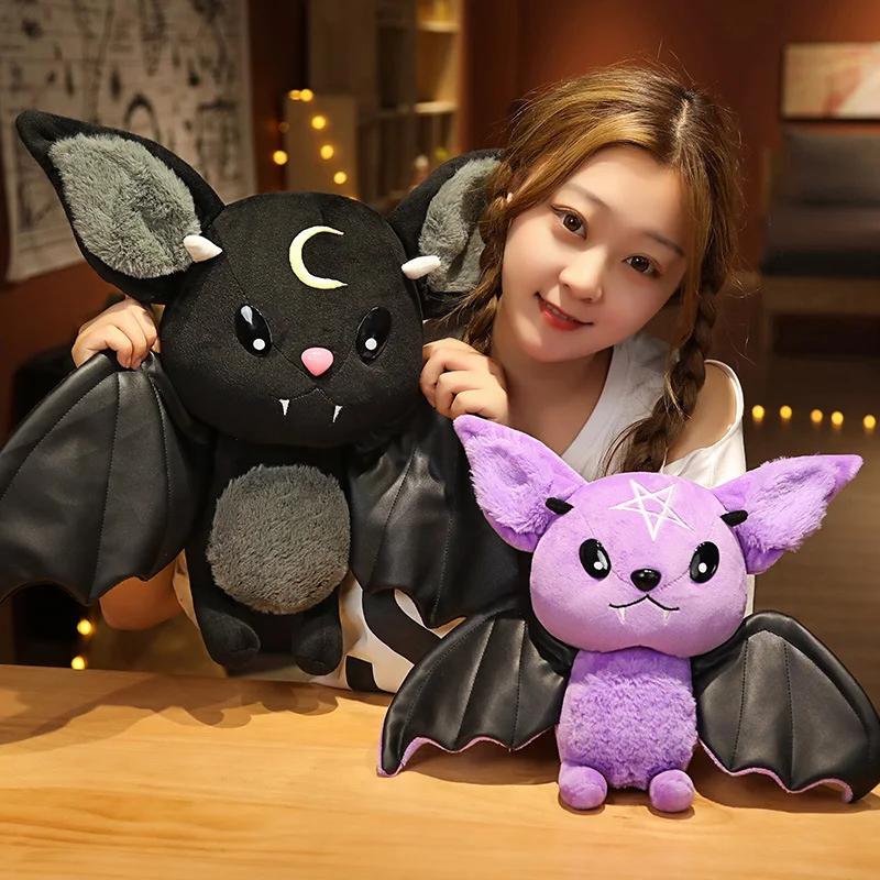 Pelúcia Criativa de Morcego Brinquedo Animal Design Macio e Fofo Ideal para Crianças Companheiro de Brincadeiras Divertido e Abraçável Presente Perfeito — foto 5