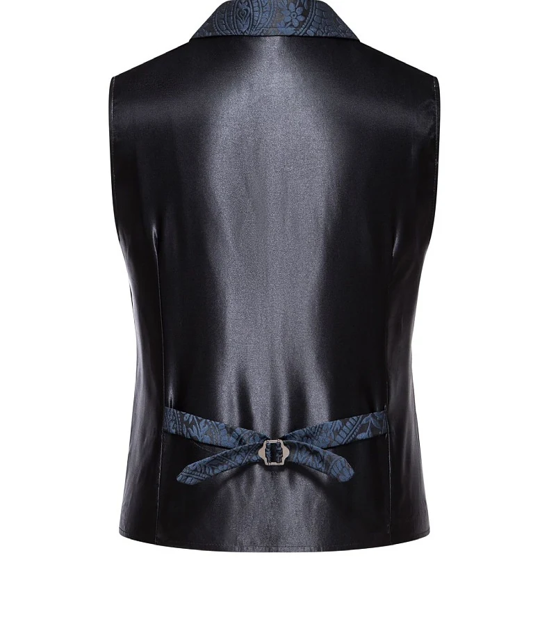 Title 9, Colete de terno jacquard casual masculino com g...