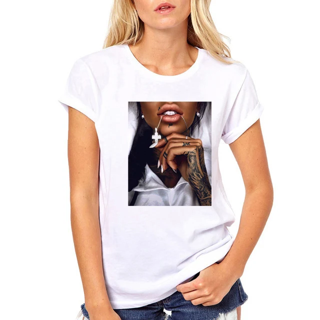 Title 2, Fixsys Women T Shirt Print Tee Shirt O-Neck Top...
