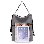 Mode eenvoudige casual canvas rugzak, perfect voor dagelijks gebruik. Lichtgewicht, ruim en comfortabel om al je essentials mee te nemen. — foto 4