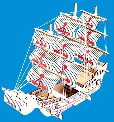Title 1, 3D Assembly Model Of Santa Maria Build History ...