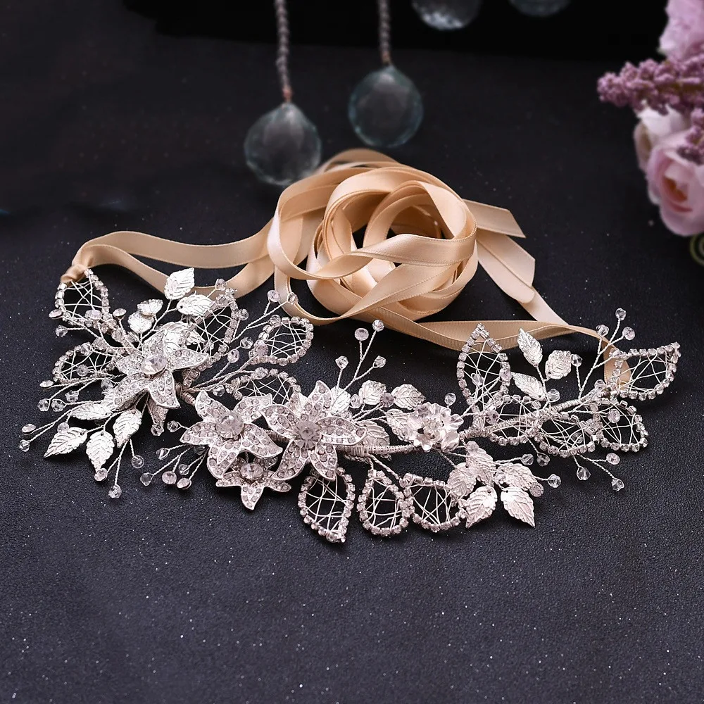 Title 3, Bride Waist Seal Handmade Belt Rhinestone Weddi...