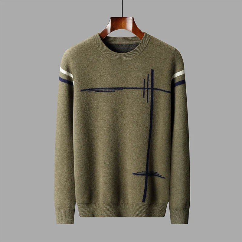 Men's warm leisure woolen sweater for ultimate comfort and style. Perfect for everyday wear and relaxed occasions, enjoy — photo 1