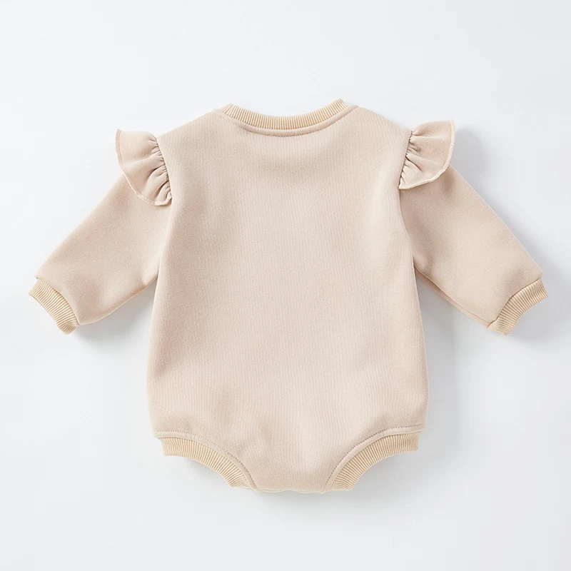 Baby Romper Lange Mouwen Effen Kleur Unisex Comfortabele en Veelzijdige Kleding voor Baby's en Kinderen Ideaal voor Dagelijks Gebruik — foto 8