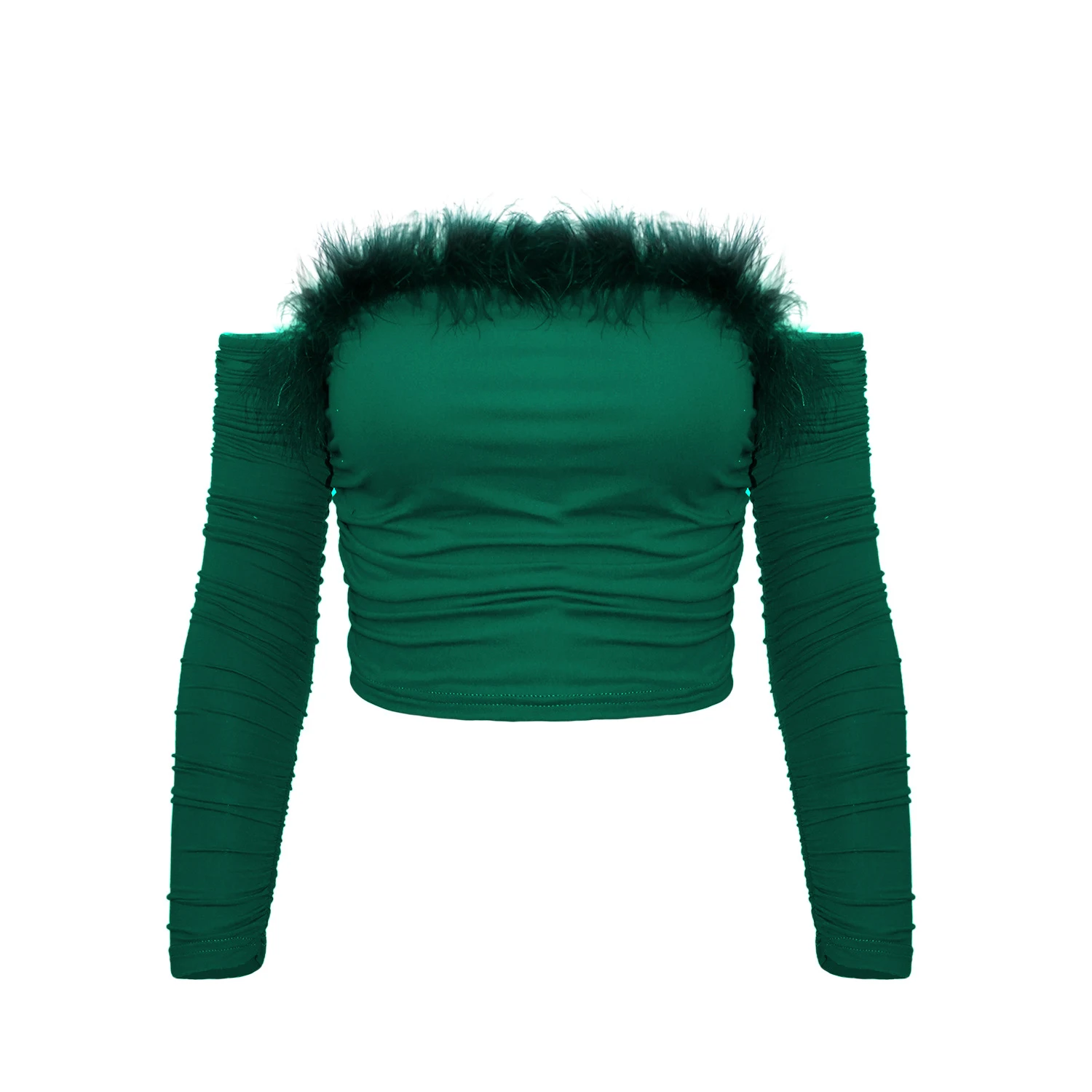Title 8, Vintage Hair-neck, Long-sleeved Top With A Stra...