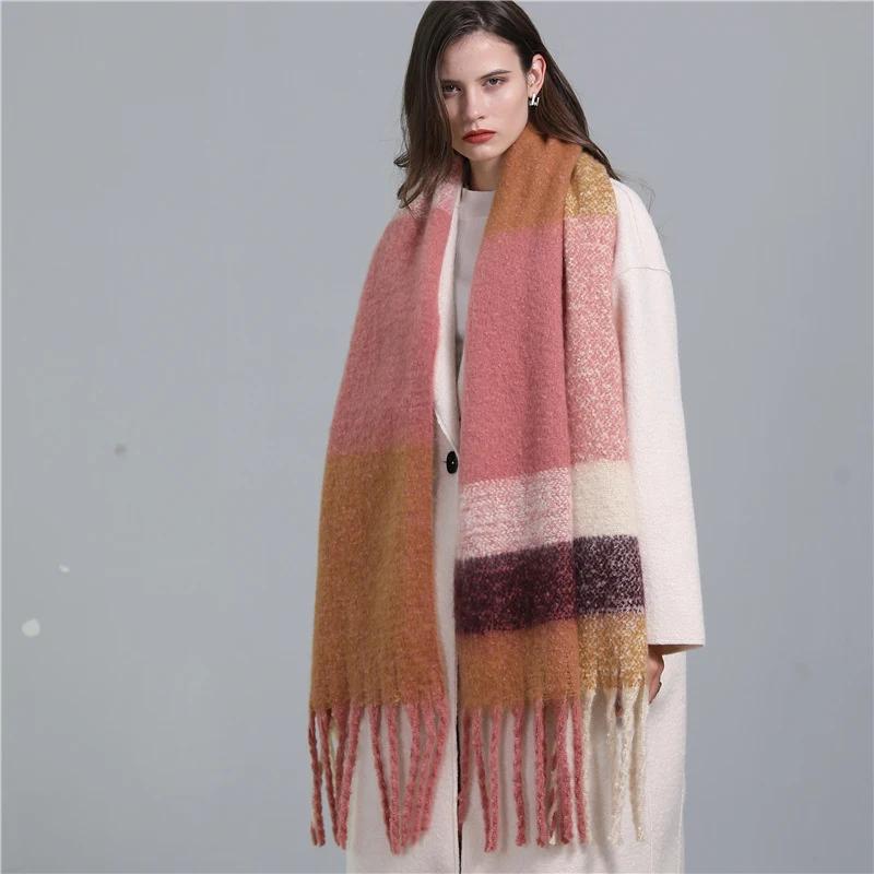 Title 4, Cachecol feminino de moda em cashmere sintético...