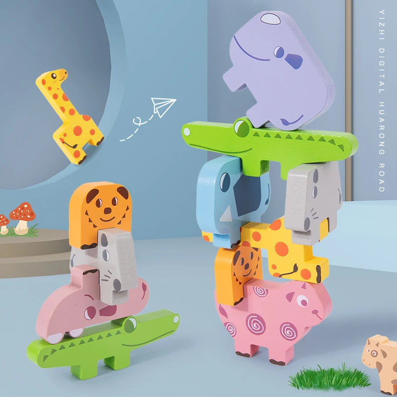 Children's Educational Jenga Building Blocks Toys, stackable wooden toys, develops fine motor skills, encourages learnin — photo 11