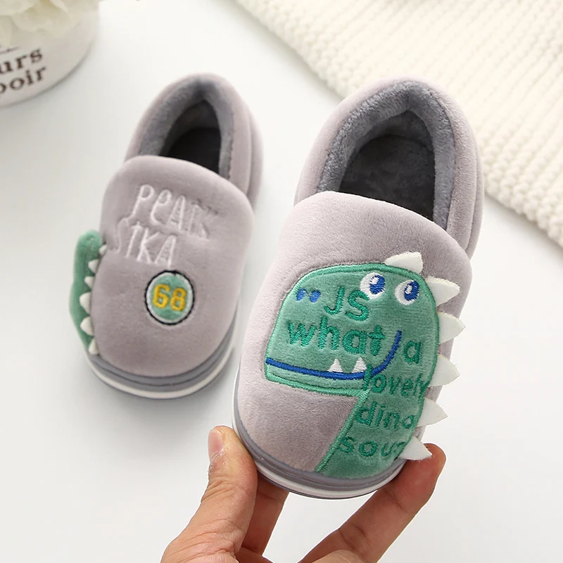 Title 1, Childrens Cotton Slippers Boys Winter Bag Root...