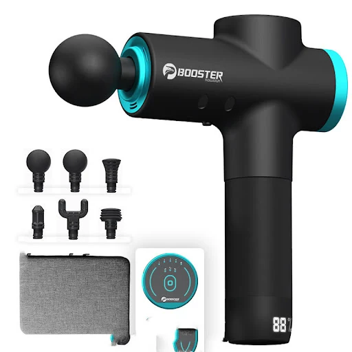 Title 5, Fascia Gun Muscle Massager with Touch Screen In...