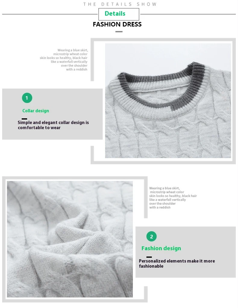 Title 2, Mens Fake Two Pieces Sweater Autumn And Winter...