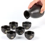 Retro Ceramic Wineware Sake Pot Set Warm Sake Pot Enjoy authentic warm sake with this stylish ceramic set, perfect for s — photo 1