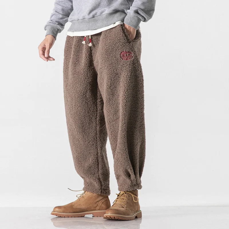 Title 3, Mens Chinese Style Casual Retro Thick Lamb Woo...