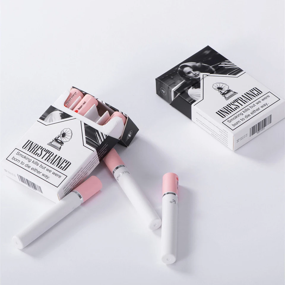 Four-color matte moisturizing cigarette lipstick that is not easy to fade and shows off color, providing long-lasting an — photo 5