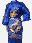 Embroidered men's home nightgown, perfect for relaxing evenings. Soft and comfortable sleepwear for restful nights and u — photo 1