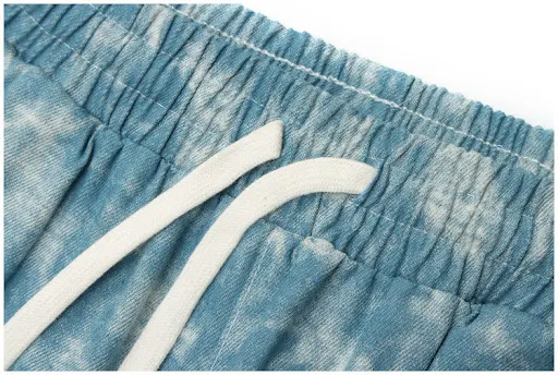 Title 5, Tie-dye gewassen en "fried flower" denim five-p...