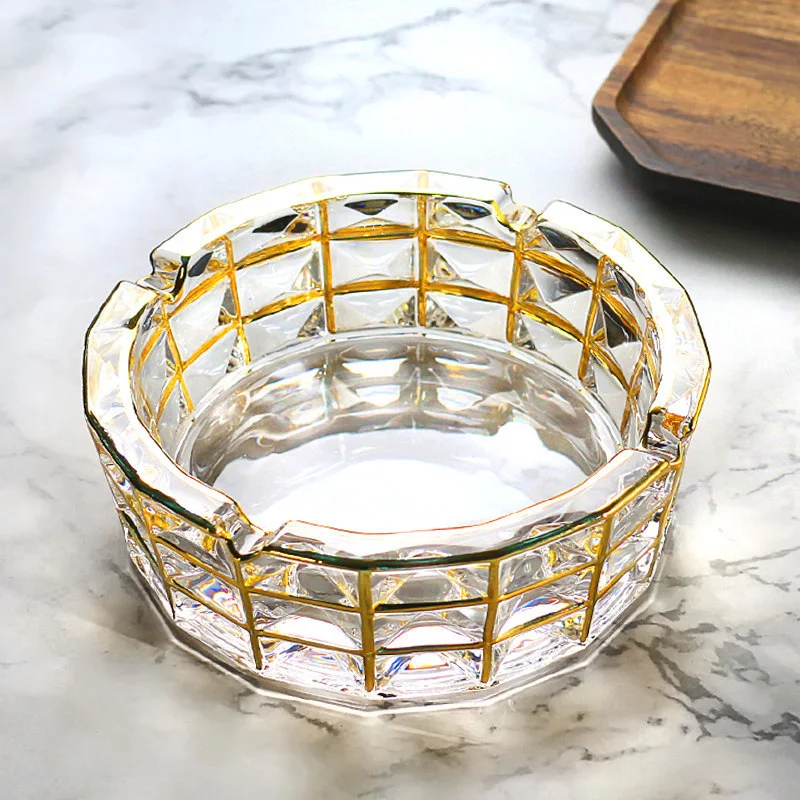 Title 11, Nordic Style Creative Crystal Glass Ashtray for...