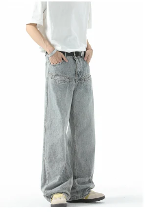 Title 8, Zomerse, dunne, losvallende jeans met rechte, w...
