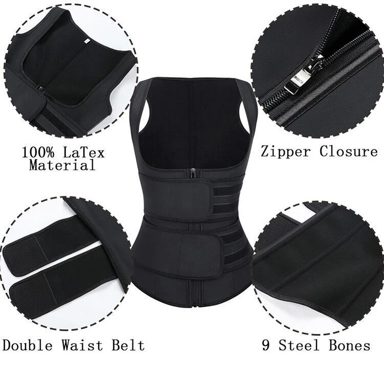 Title 2, Adjustable Rubber Vest Womens Sculpting High W...