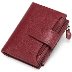 Women's Leather Short Wallet, European and American Style, Milled First Layer Cowhide, Compact and Stylish Women's Walle — photo 1
