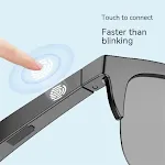 Wireless Touch Bluetooth Headset Sunglasses. Enjoy music and calls hands-free. Experience the freedom of wireless audio — photo 1