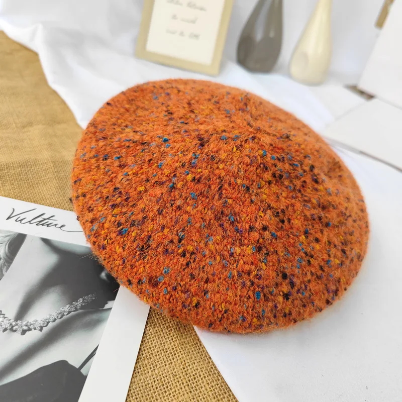 Title 7, Fashionable Versatile Artist Hat Vintage Pumpkin