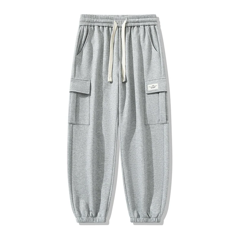 Pantalones informales americanos de talla grande con tobillos y banda, cómodos para el día a día, estilo y libertad. — foto 4