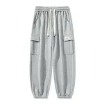 Pantalones informales americanos de talla grande con tobillos y banda, cómodos para el día a día, estilo y libertad. — foto 4
