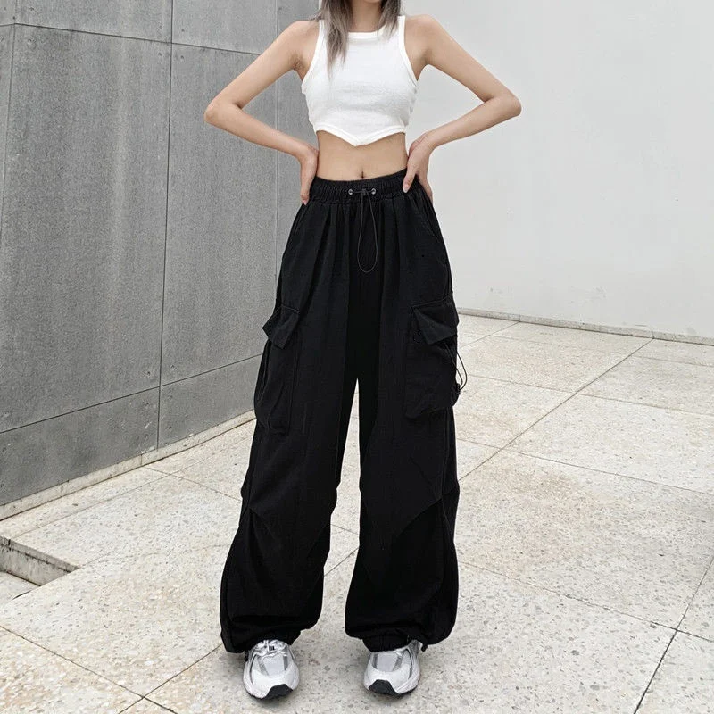 American Retro Workwear Casual Pants Straight Drooping Ankle-tied. Comfortable and stylish pants for a relaxed everyday — photo 4