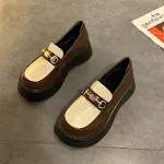 Brown and white