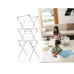 Tendedero de ropa plegable de hierro resistente ideal para secar y organizar tu ropa en espacios pequeños fácil de guardar — foto 1