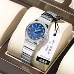 302 Silver Case Blue Surface