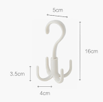 Multifunctional rotary plastic hanger for home use, space-saving design, ideal for scarves, ties and clothes, a practica — photo 5