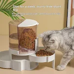 Automatic Water Change Pet Feeder Ensures Fresh Food and Water Effortlessly Automated Feeding and Water System for a Hap — photo 2