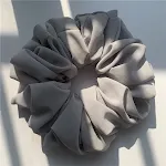Laço de cabelo Big Head Bouquet Chiffon, anel intestinal grande. Adicione volume e estilo aos seus penteados com este acessório charmoso e macio. — foto 27
