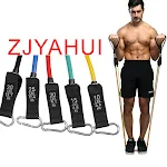 Kit Multifuncional de Rally TPE11 com 11 peças, cordas elásticas de látex e anéis de resistência para fitness e exercícios. — foto 4