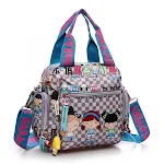 Bolsa de mão coreana de tecido Oxford, nylon impermeável, ombro e transversal. Leve seus pertences com segurança e elegância! — foto 7