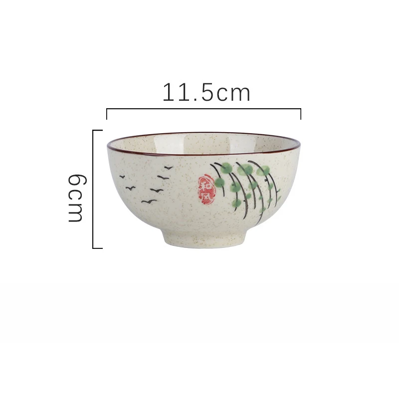 Hand Painted Underglaze Ceramic Rice Bowl for Home Use. Enjoy elegant meals with this beautifully designed and durable b — photo 8
