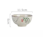 Hand Painted Underglaze Ceramic Rice Bowl for Home Use. Enjoy elegant meals with this beautifully designed and durable b — photo 8