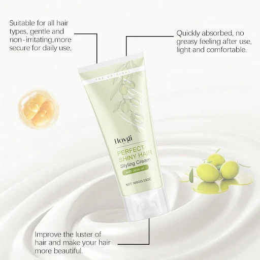 Title 5, Curly Hair Styling Cream Hydrating Smooth Repai...