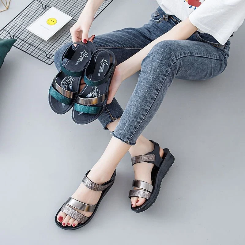 Women's Fashion Personalized Wedge Flat Sandals, designed for style and comfort, create your unique look with these ever — photo 5