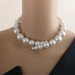 White Bright Pearl Collar