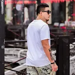 Summer Round Neck Men'S Stretch Loose Short-Sleeved T-Shirt — photo 5