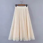 Spring New Style Sweet Wind Mesh Thin Casual Long Skirt for Women. A lightweight, breathable skirt for a comfortable and — photo 2